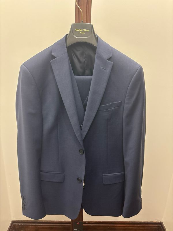 TB023/150 PREMIUM BLUE PANAMA 3PC SUIT