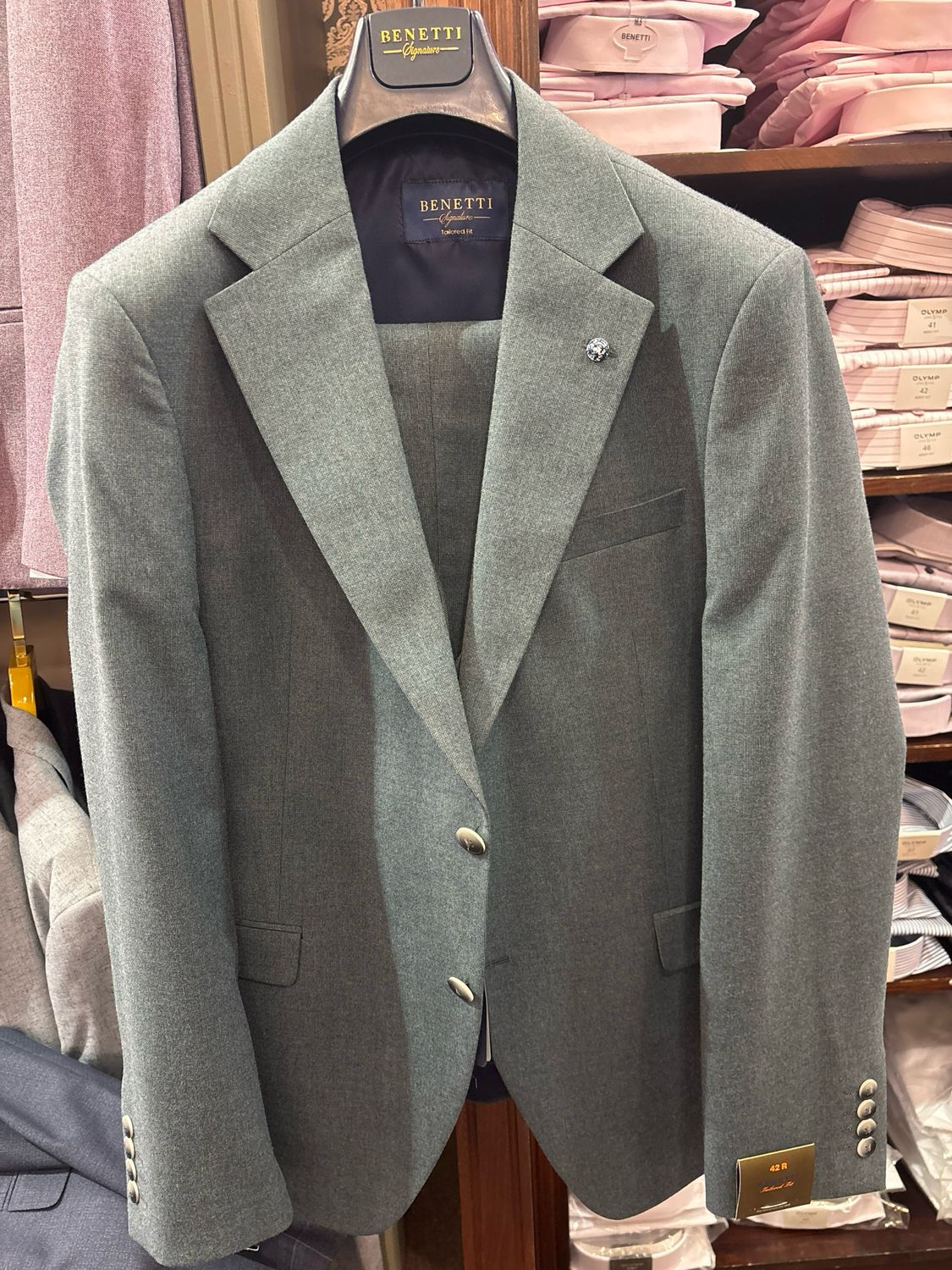 ASTON TAILORED 3PC SUIT TEAL