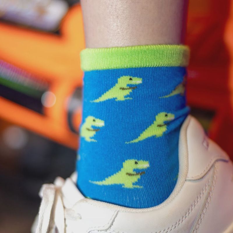 SWOLE PANDA SP324 7 9Y T REX SOCKS KIDS