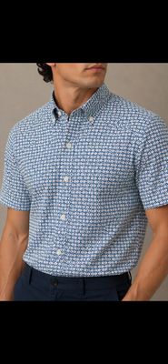 SWSS5366 HOUR SS SHIRT BLUE/SAGE