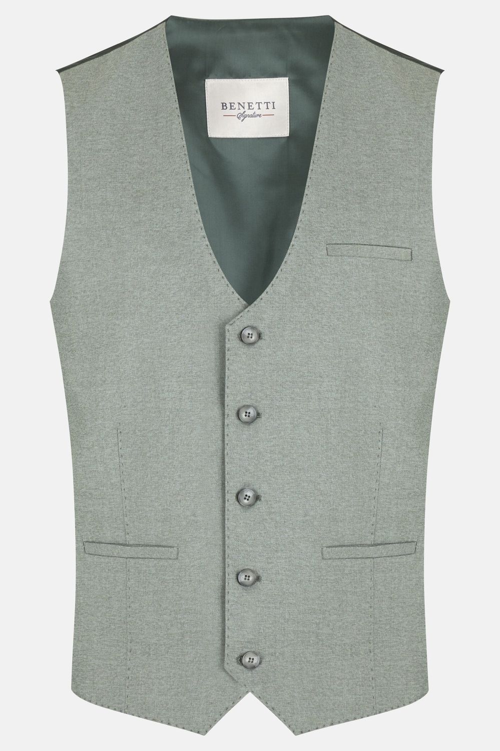 ALBERT WAISTCOAT SAGE LESTER FIT