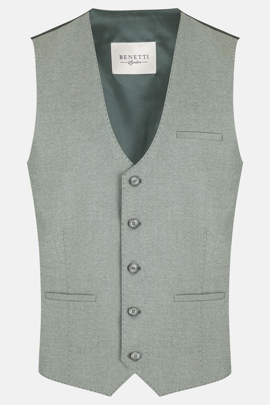 ALBERT WAISTCOAT SAGE LESTER FIT