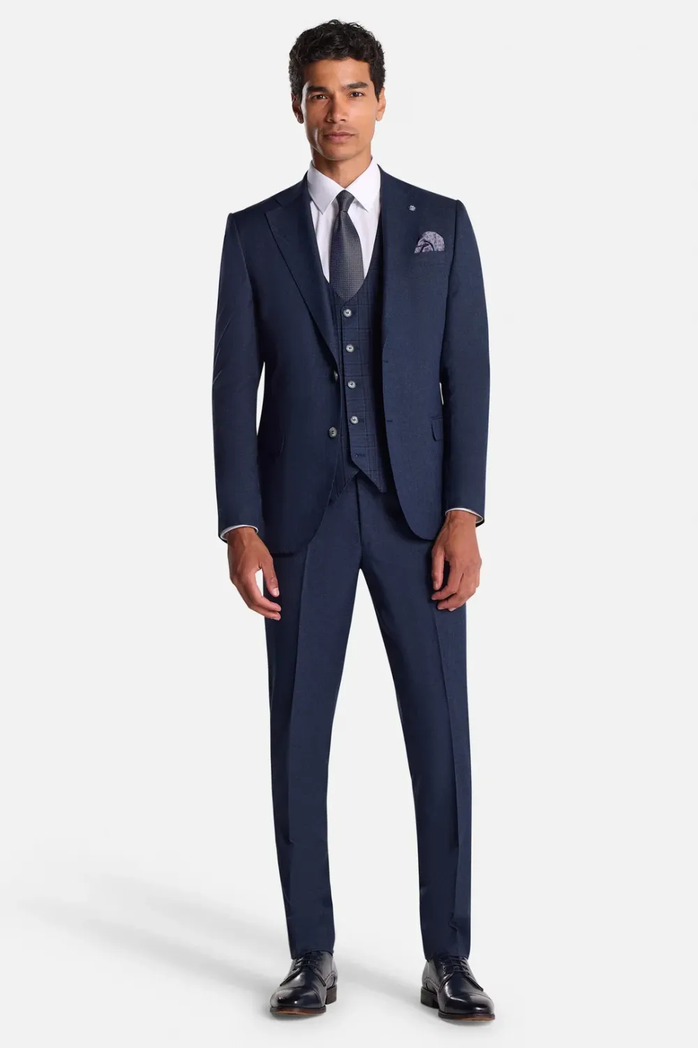 LUCAS (B) 3PC SUIT ADULT LESTER FIT COBALT