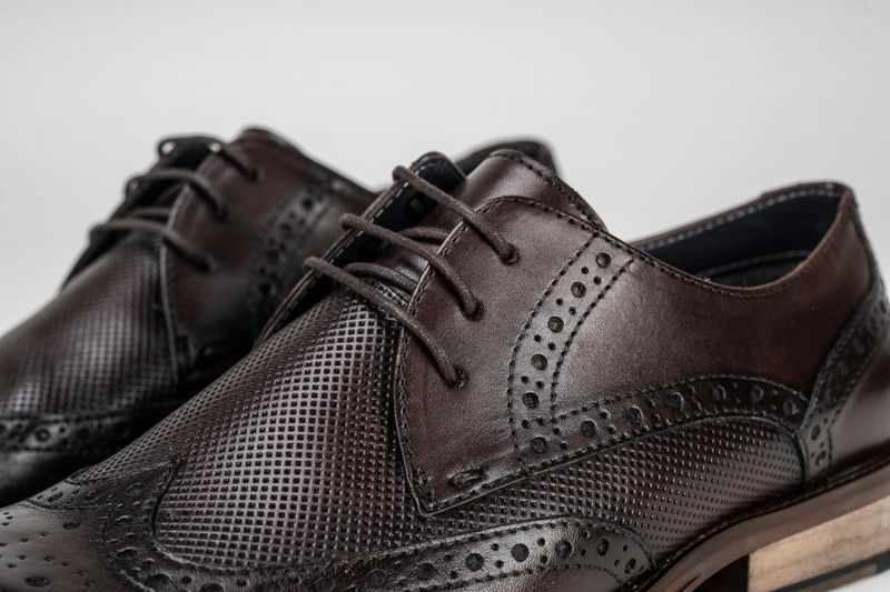 KIRK 21013 LEATHER BROGUE BROWN