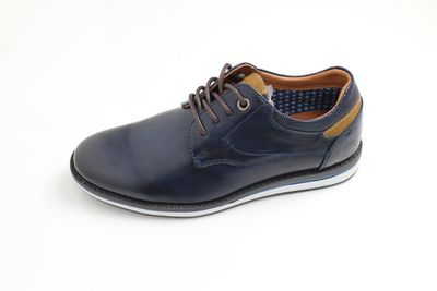 NTY508B BOYS CASUAL TIE  SHOE NAVY PU