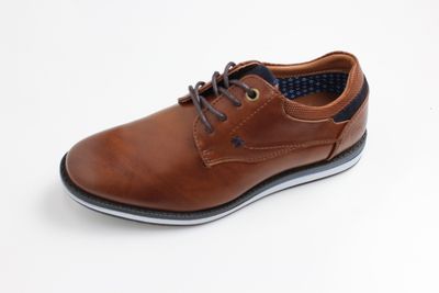 NTY508B BOYS CASUAL TIE SHOE TAN PU