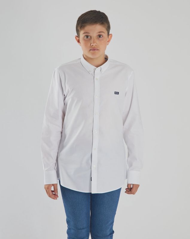 KEANE OXFORD SHIRT KIDS WHITE DKB 983002