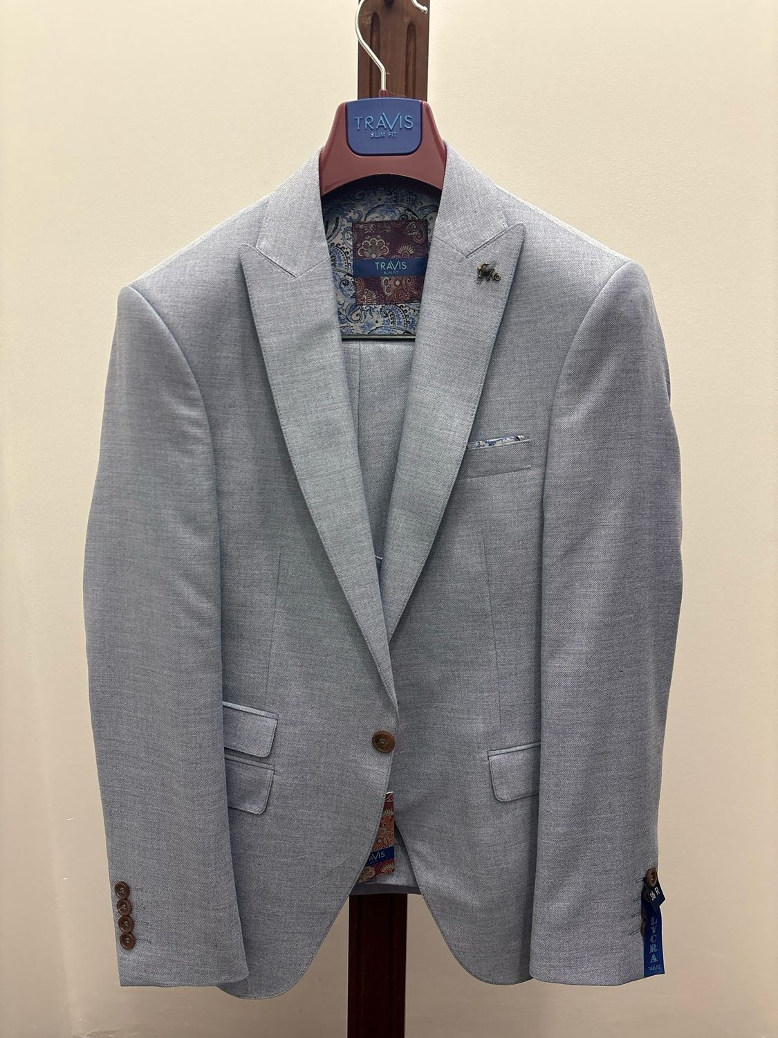 NICKY TRAVIS 3PC SUIT BLUE