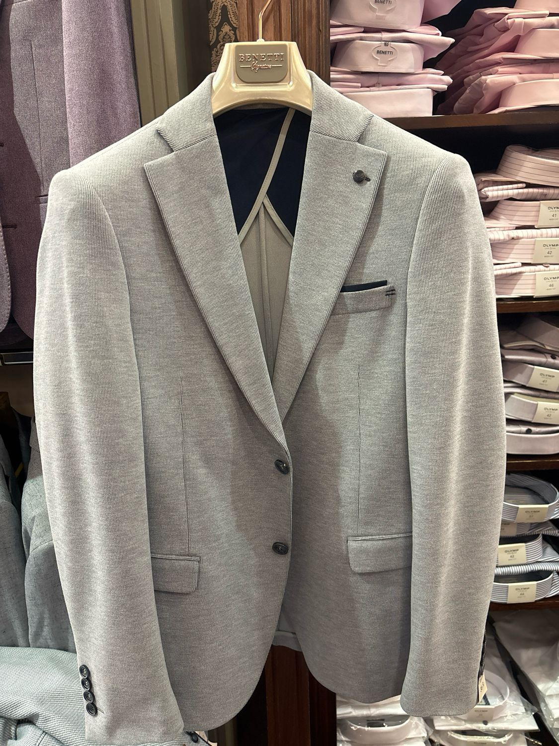 ALFIE JACKET BLUE LESTER FIT