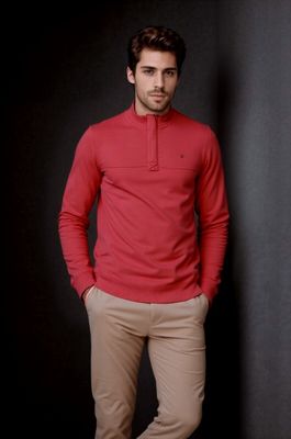 ML301581 RIDLEY 1/4 ZIPFUNNEL NECK  SALSA