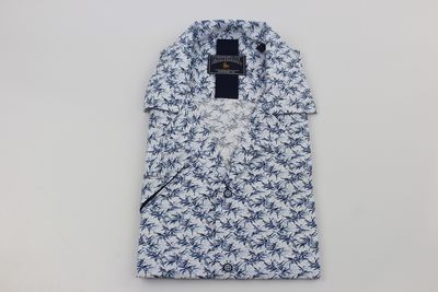 ML273156 MUCH RESORT SS SHIRT WHITE/BLUE