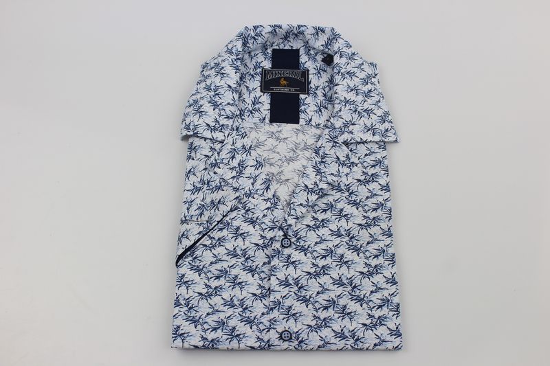 ML273156 MUCH RESORT SS SHIRT WHITE/BLUE