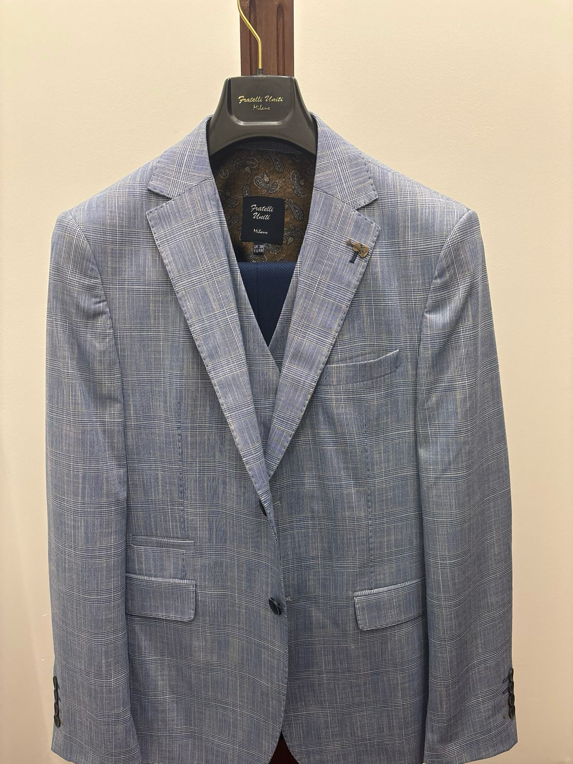 FRATELLI UNITI 1080 NAVY 3PC SUIT