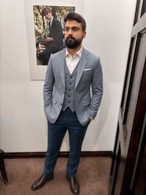 FRATELLI UNITI 1080 NAVY 3PC SUIT