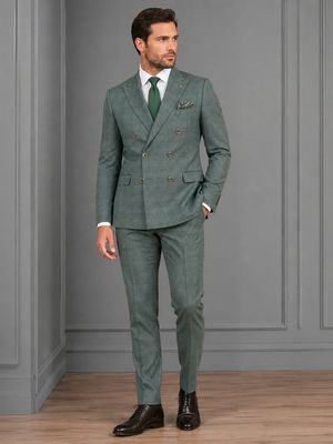 TRAVIS DOUBLE BREASTED 2PC SUIT ATHENS FOREST