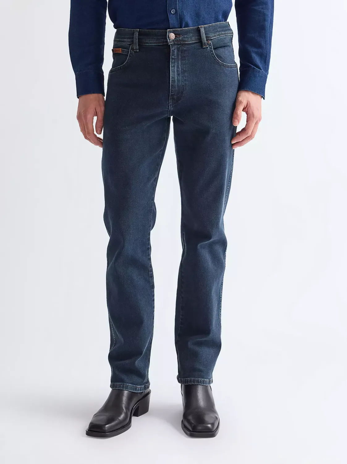 WRANGLER TEXAS BLUE OXIDE  AUTHENTIC STRAIGHT 112370856022