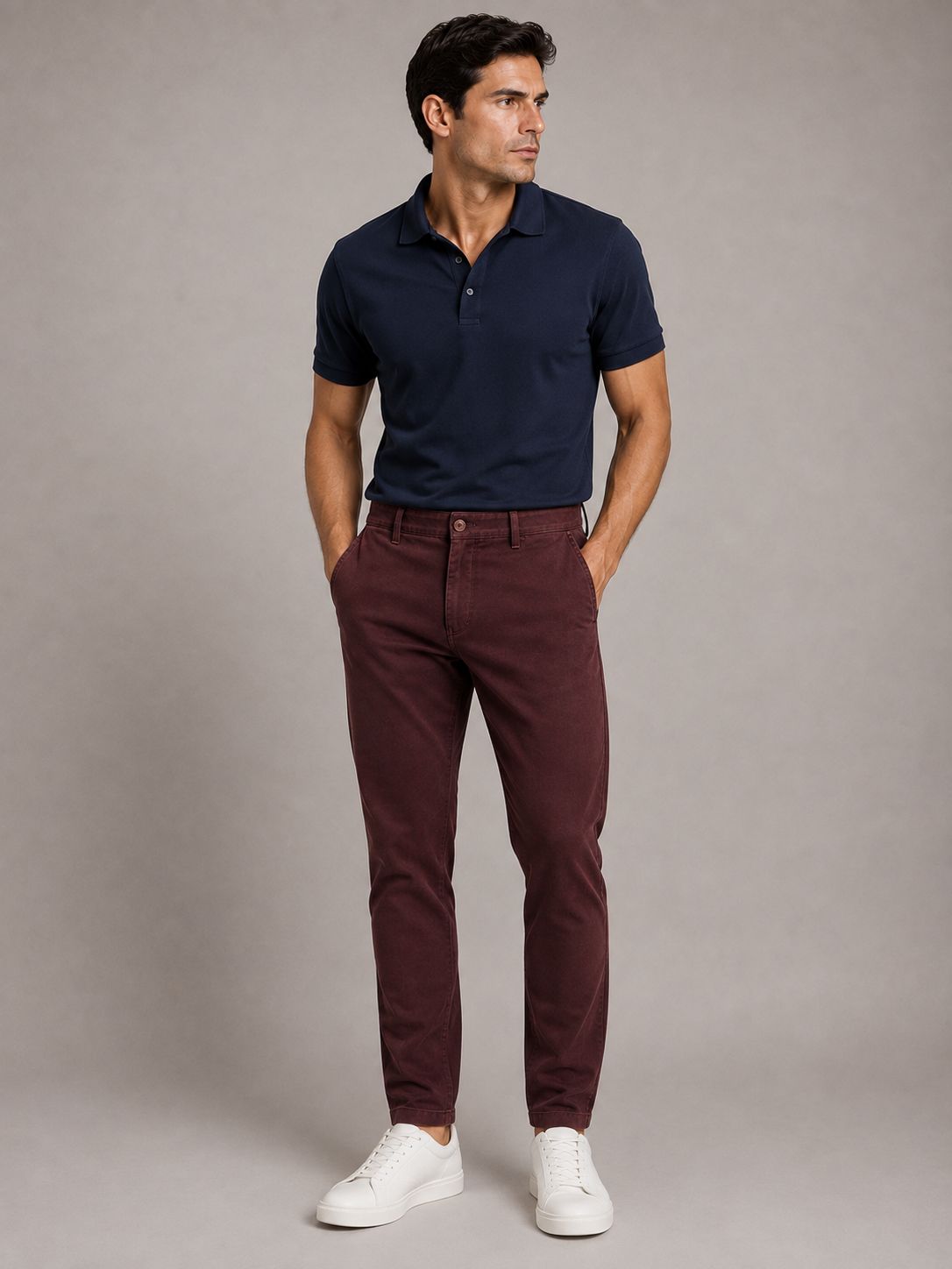 0593 185180 192 BRUHL PANTS VENICE B TURN COL 860 RED