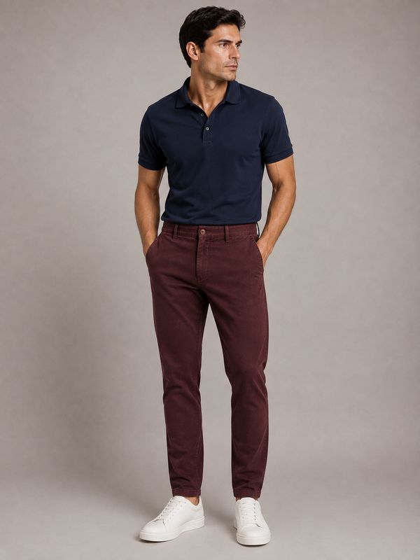 0593 185180 192 BRUHL PANTS VENICE B TURN COL 860 RED