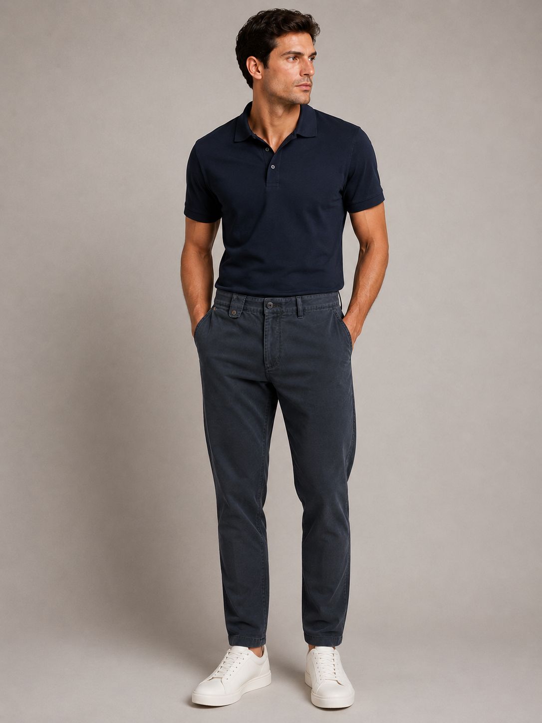 0593 185180 192 BRUHL PANTS VENICE B TURN COL 680 MARINE