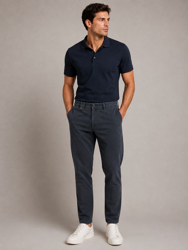 0593 185180 192 BRUHL PANTS VENICE B TURN COL 680 MARINE
