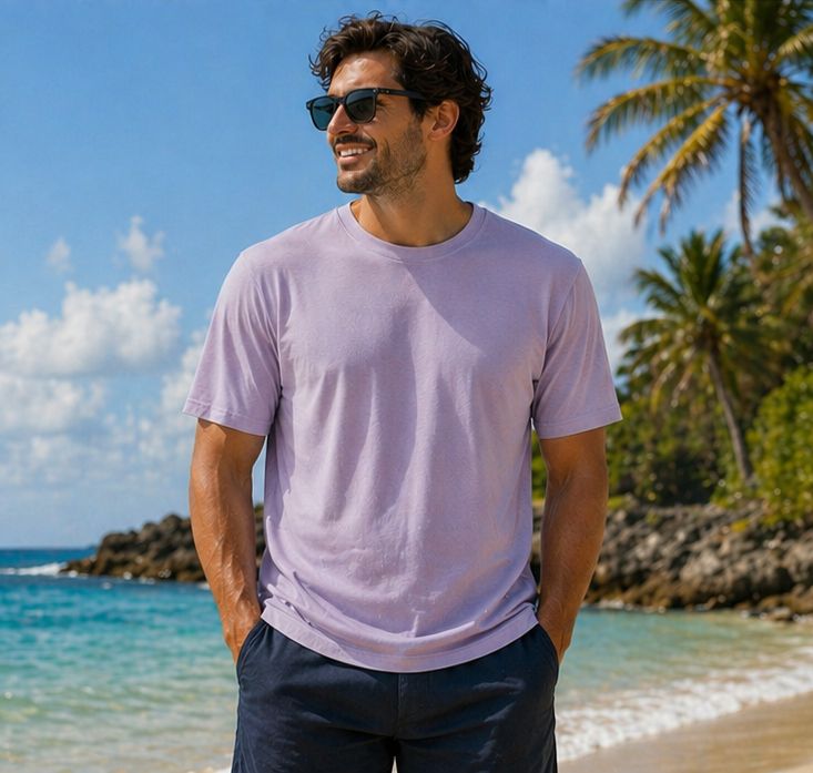 ONSJEFF LONGY SS TEE LIGHT PURPLE 22034804
