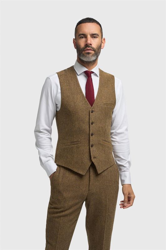 CAVANI THOMAS BROWN WAISTCOAT.