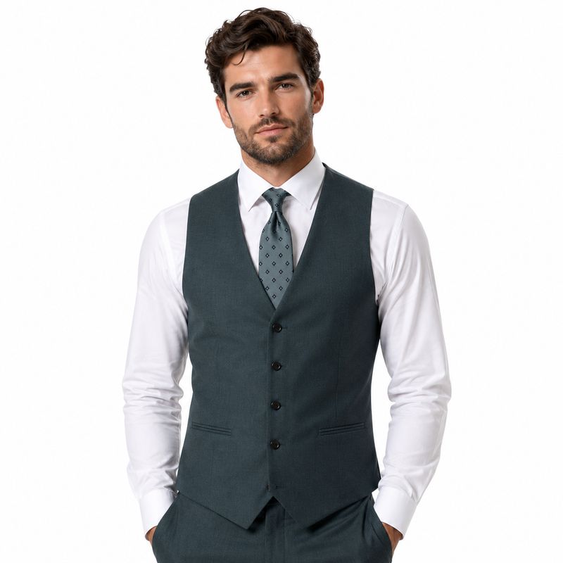 MARCO WAISTCOAT LESTER FIT FOREST