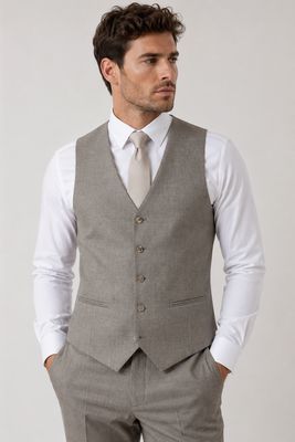 MARCO WAISTCOAT LESTER FIT STONE