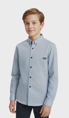 GANNON KIDS SHIRT BLUE PRINT DKB 1062137