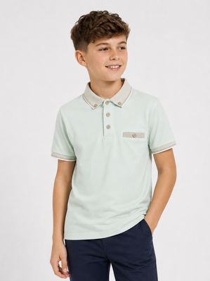 NIXON KIDS POLO DKB 1068237 PALE GREEN