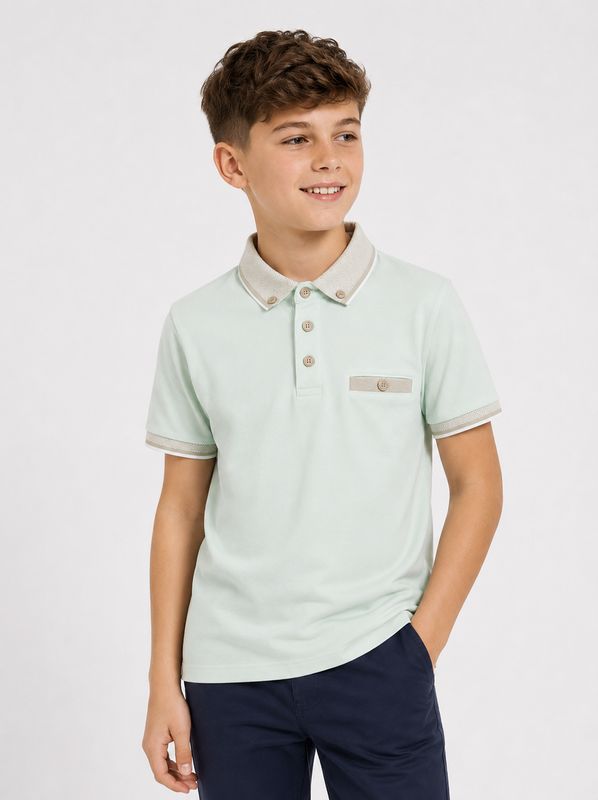 NIXON KIDS POLO DKB 1068237 PALE GREEN