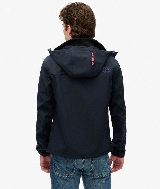 SUPERDRY HOODED SOFTSHELL TREKKER JKT ECLIPSE NAVY M5012327A