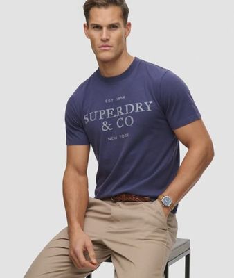 SUPERDRY 1954 COMPANY RELAXED TEE PATRIOT BLUE M1012392A