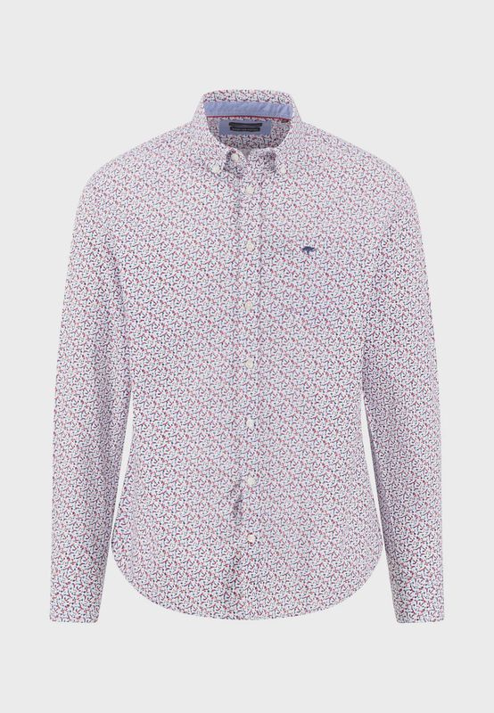 1602 5860 FYNCH HATTON SHIRT COL 341 CRANBERRY RED