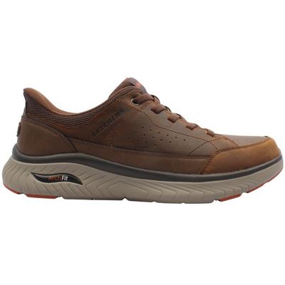 SKECHERS MENS ARCH FIT CROSSER FELIX DARK BROWN 205656