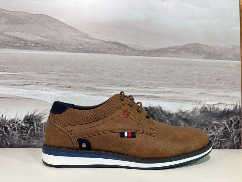 NTY518B BOYS CASUAL SHOES BROWN PU