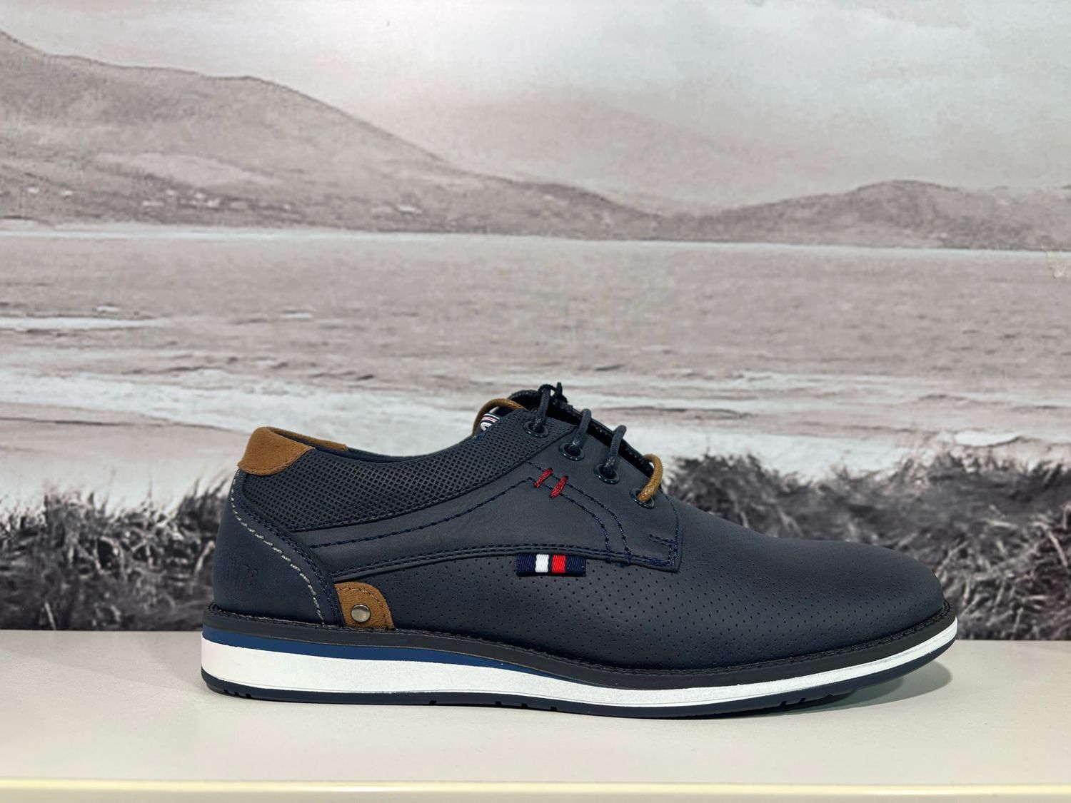 NTY518B BOYS CASUAL SHOES NAVY PU PU