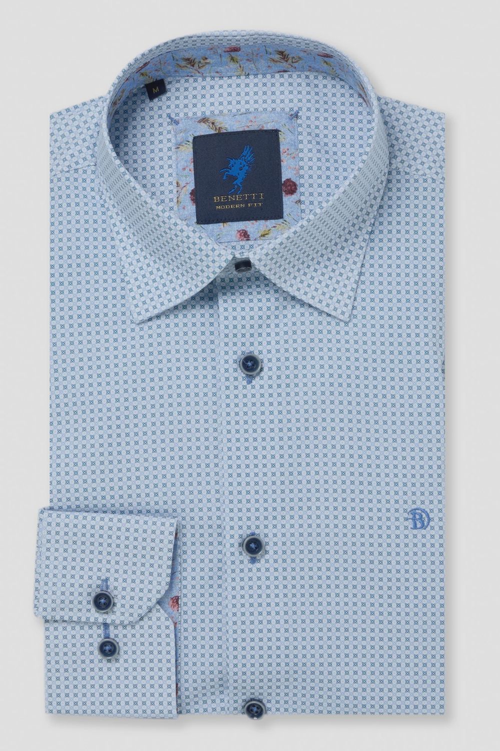 CHRIS LS SHIRT MF TEAL