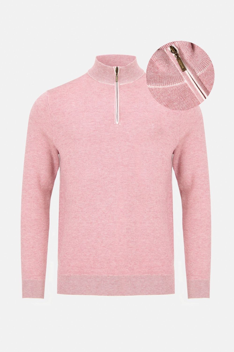 JULIUS 1/4 ZIP ROSE