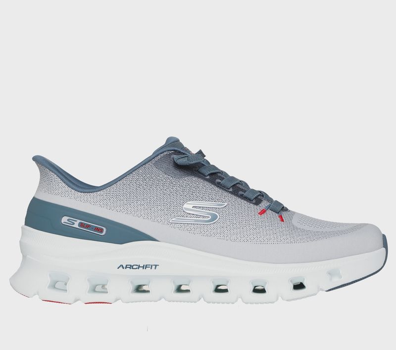 SKECHERS ARCH FIT GLIDE STEP PRO LIGHT GREY/BLUE 233110