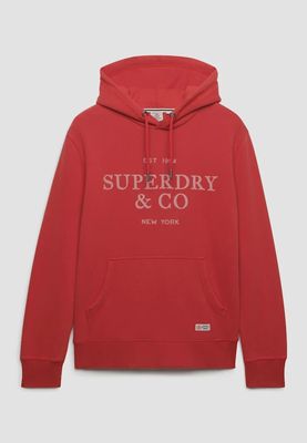 SUPERDRY 1954 COMPANY RELAXED HOOD BASE RED M2014538A