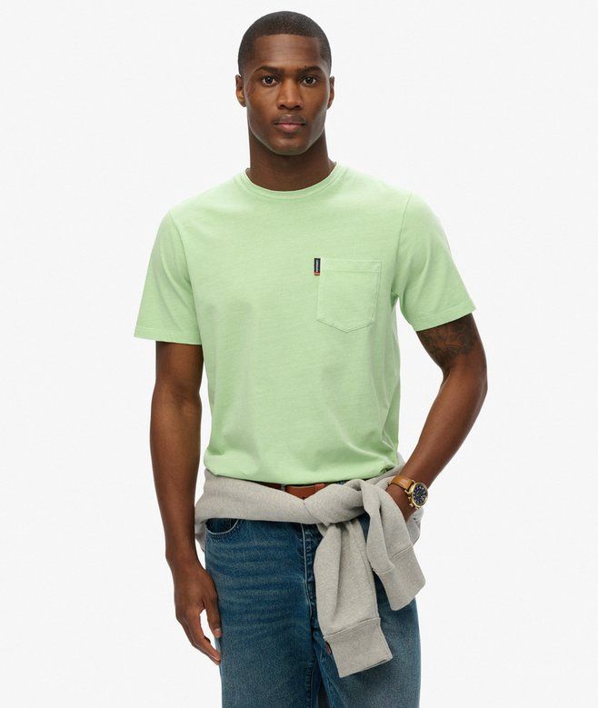 SUPERDRY CLASSIC ESSENTIAL POCKET TEE LILY PAD GREEN M1012206A