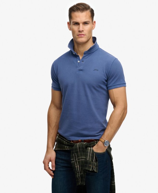 SUPERDRY CLASSIC PIQUE POLO BAY BLUE M1110452A
