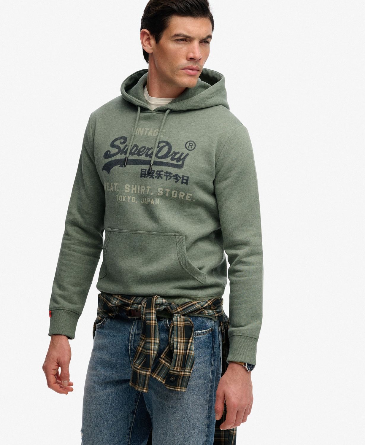 SUPERDRY VL CLASSIC HOOD VARSITY GREEN M2014606A