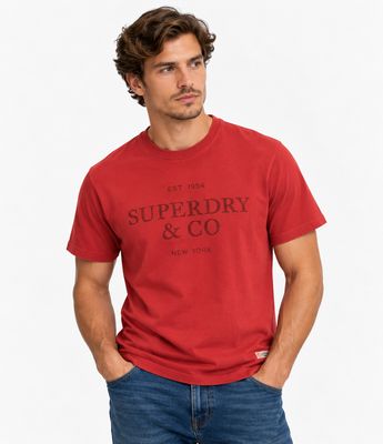 SUPERDRY 1954 COMPANY RELAXED TEE BASE RED M1012392A