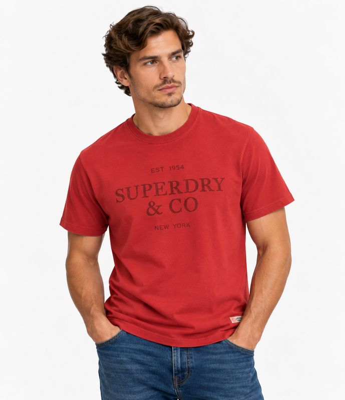 SUPERDRY 1954 COMPANY RELAXED TEE BASE RED M1012392A