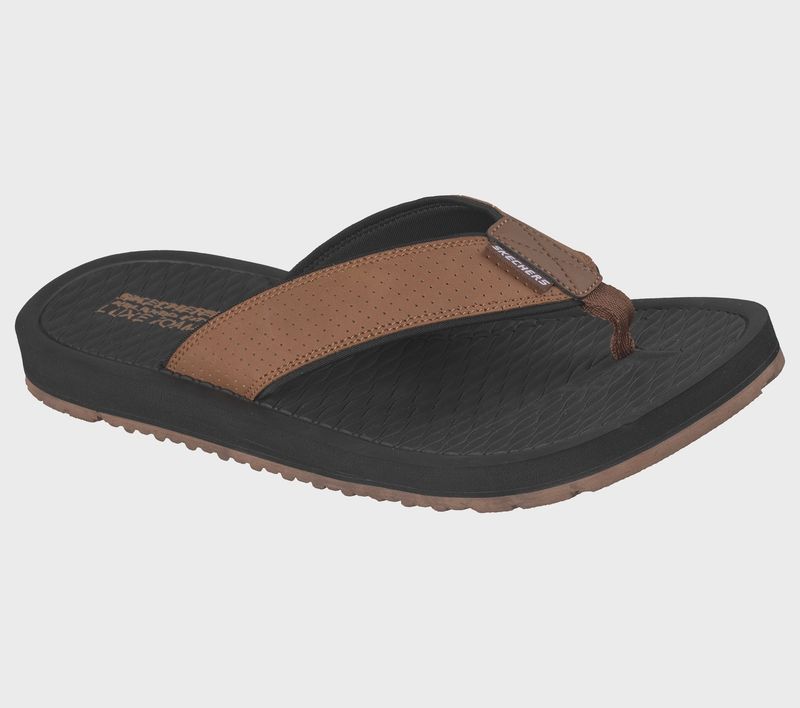 SKECHERS QUILL BOARD VIEW BROWN 205835