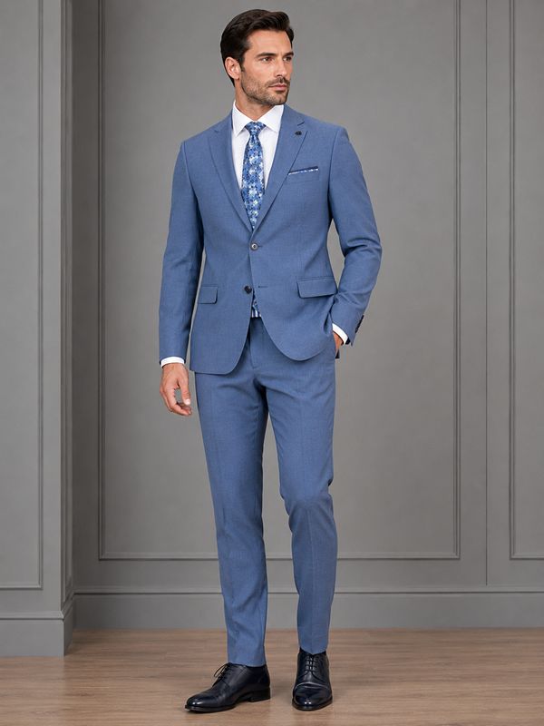 TRAVIS EIFFEL 2PC SUIT BLUE