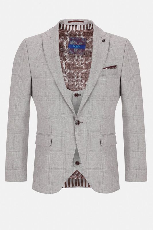 TRAVIS EIFFEL 3PC SUIT STONE