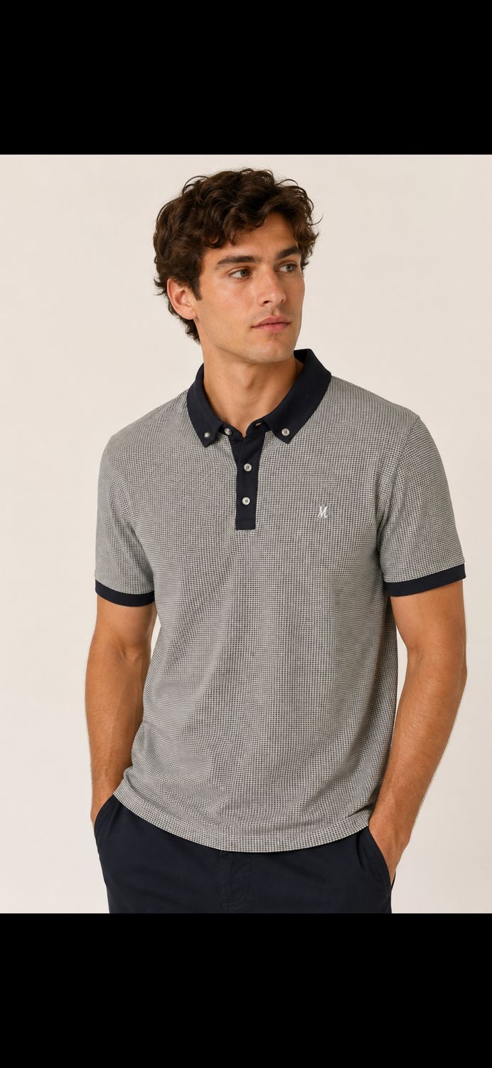 ML211502 PEDAL JACQUARD POLO GREEN